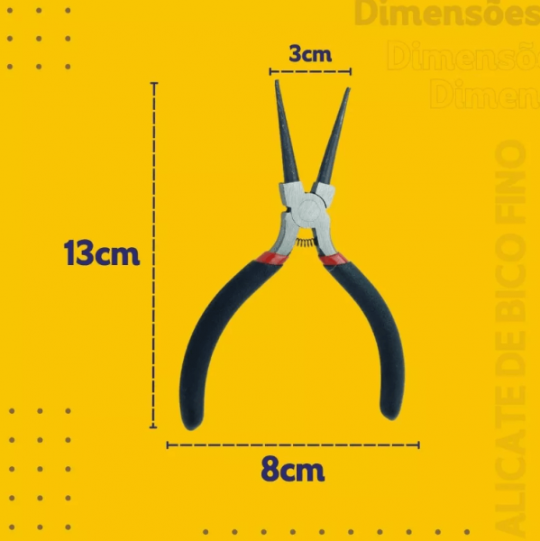 Kit De Alicates Para Bijuterias e Artesanato