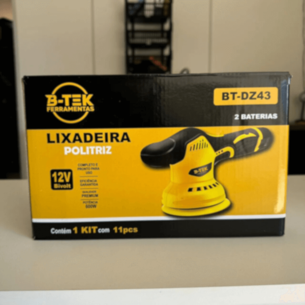 Lixadeira Politriz Profissional Recarregável 12v