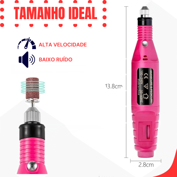 Lixadeira de Unha Elétrica Profissional Bivolt