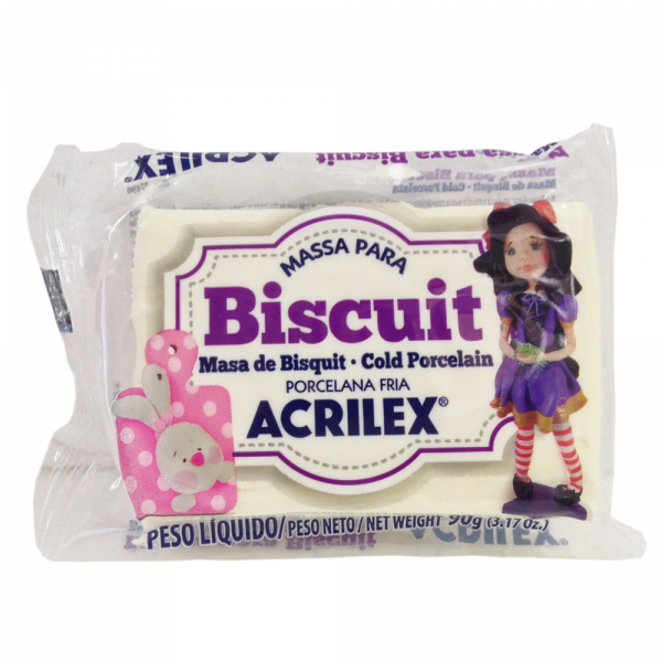 Massa para Biscuit Marfim Acrilex (90 g)