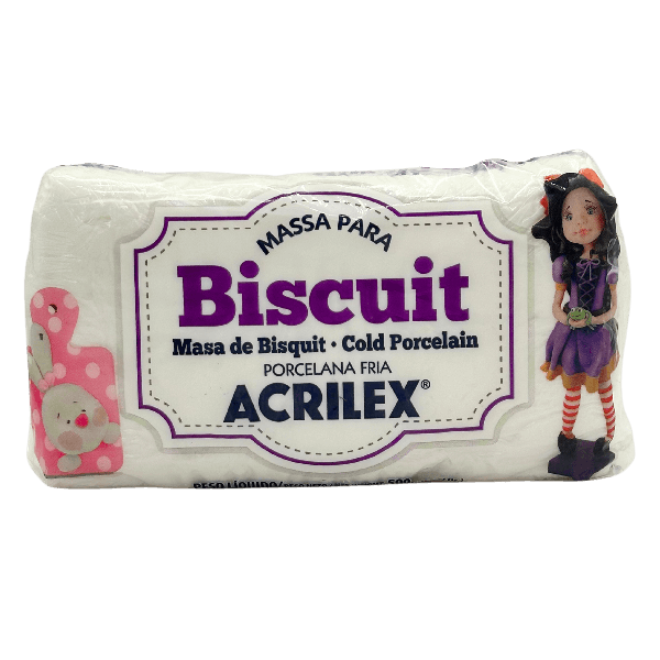 Massa para Biscuit Natural Acrilex (500 g)