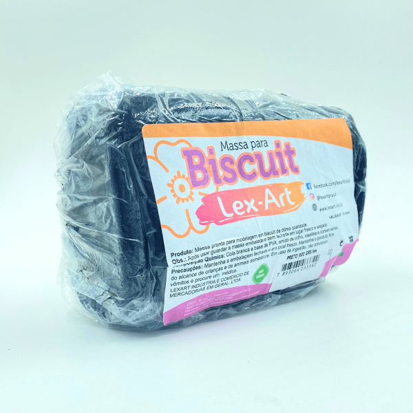 Massa para Biscuit Preto Fox (900 g)