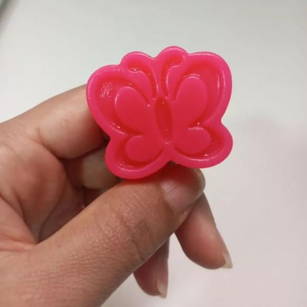 Molde de Silicone Borboleta 2 Cavidades