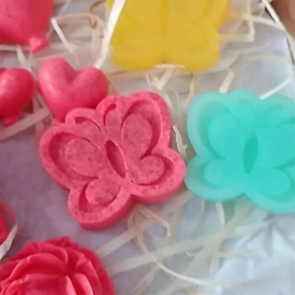 Molde de Silicone Borboleta 2 Cavidades