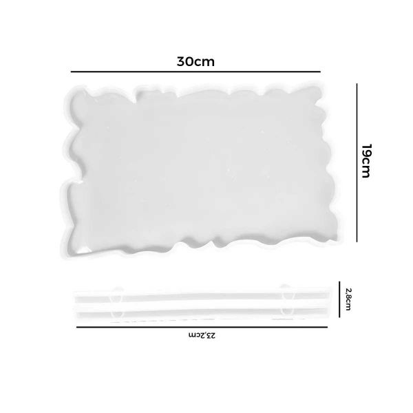 Molde de Silicone Bandeja com Alça Grande