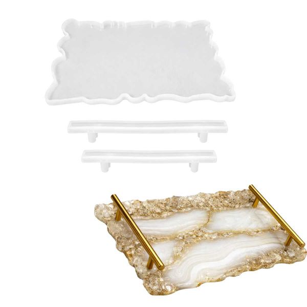 Molde de Silicone Bandeja com Alça Grande