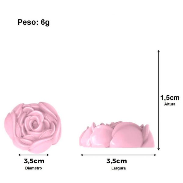 Molde de Silicone Camélia 3 Cavidades