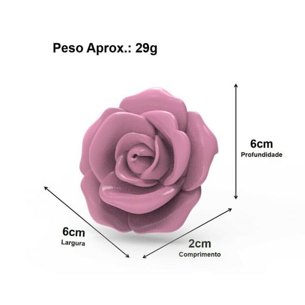 Molde de Silicone Flor Aberta