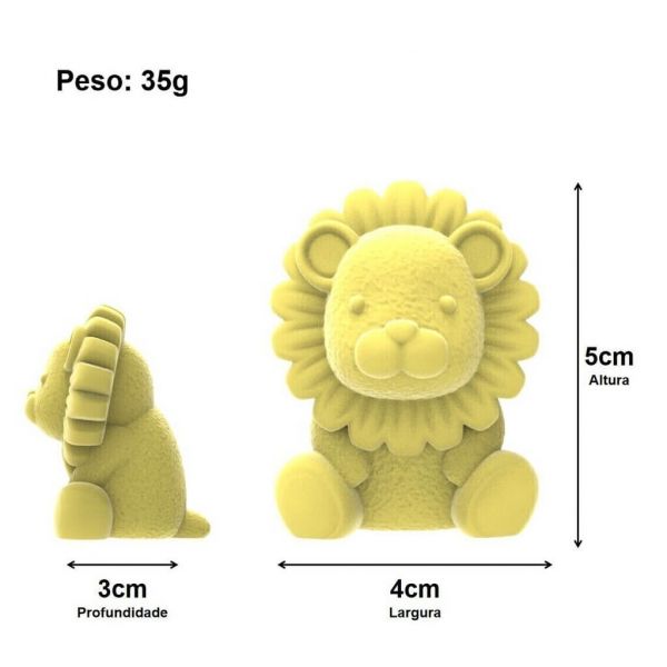Molde de Silicone Leão Sentado