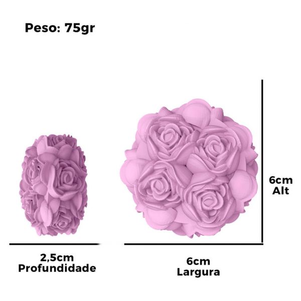 Molde de Silicone Provence Rosas