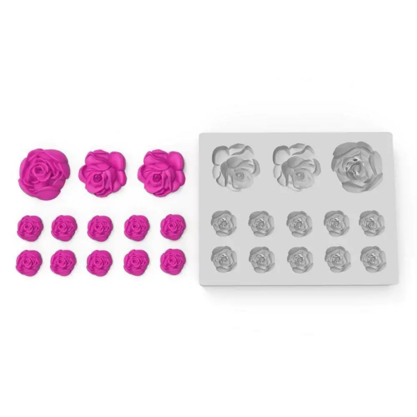 Molde de Silicone Rosas 13 Cavidades