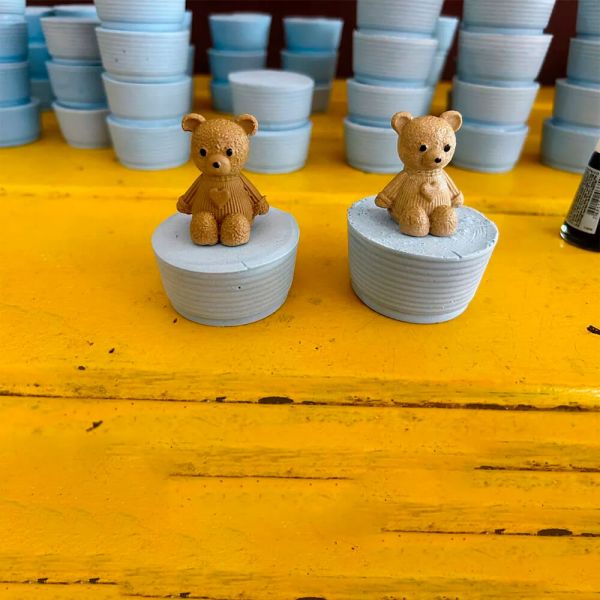 Molde de Silicone Ursinho com Camiseta