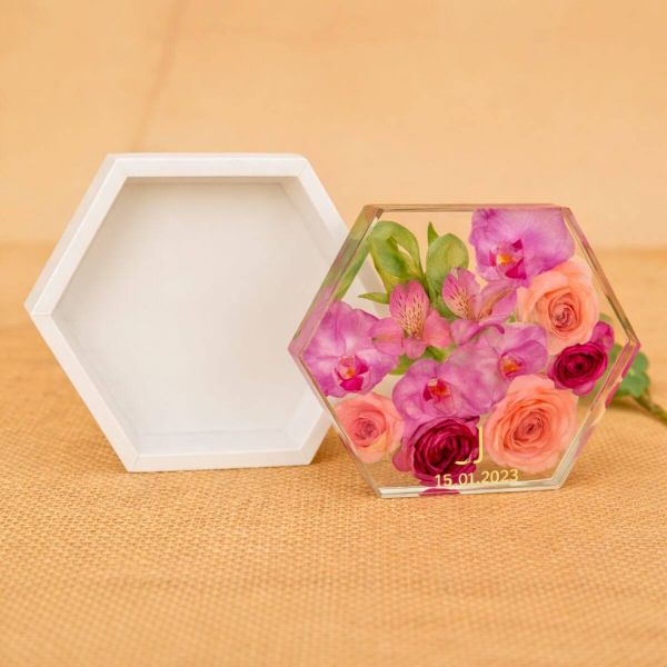 Molde Hexagonal Rígido (17cm x 6cm)