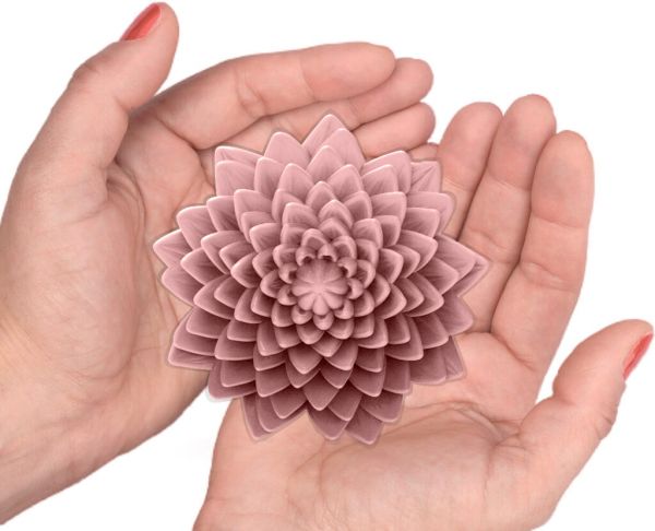 Molde de Silicone Flor de Lotus