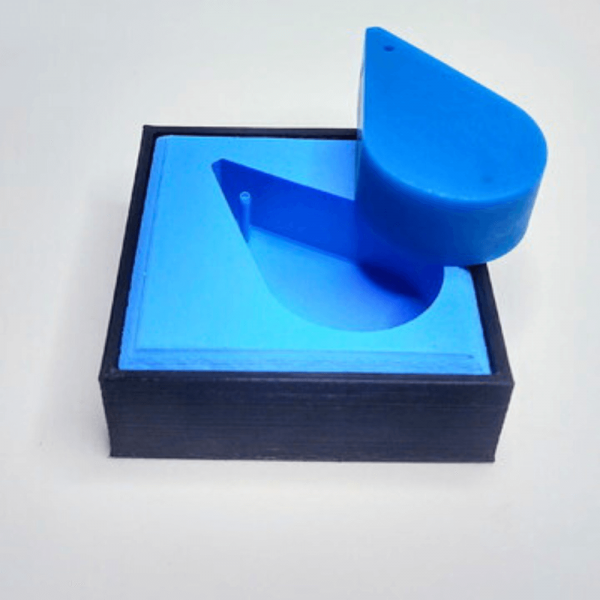 Kit Borracha De Silicone Azul C/ Catalisador + Vaselina