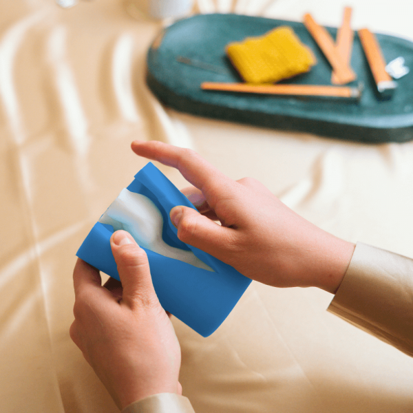 Borracha De Silicone Azul Alta Flexibilidade para Moldes Com Catalisador (10,30 Kg)