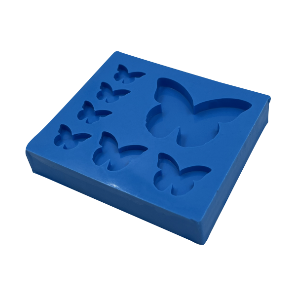 Molde de Silicone Borboletinhas de Tamanhos Variados
