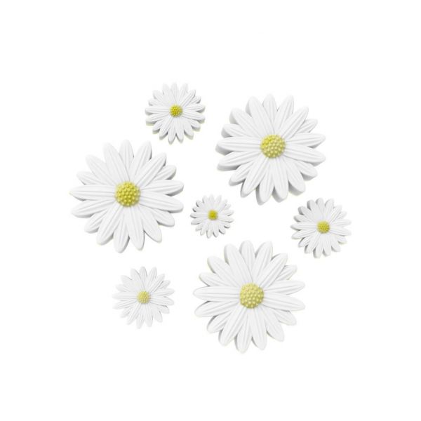 Molde de Silicone Mini Margaridas 7 Cavidades