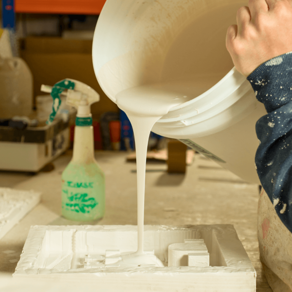 Borracha De Silicone Branca Alta Flexibilidade para Moldes Com Catalisador (3,090 Kg)