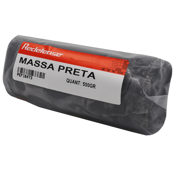 Massa De Modelar Plastilina Preta (0,500 Kg)