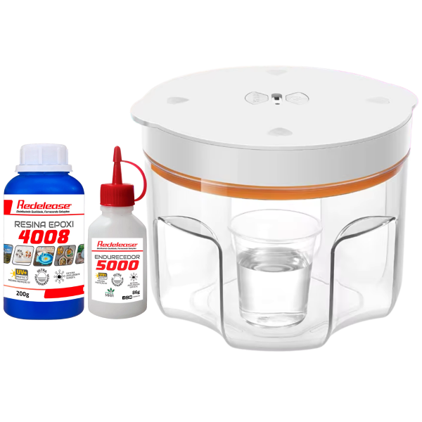 Kit Resina Epóxi 4008 e Câmara de Vácuo