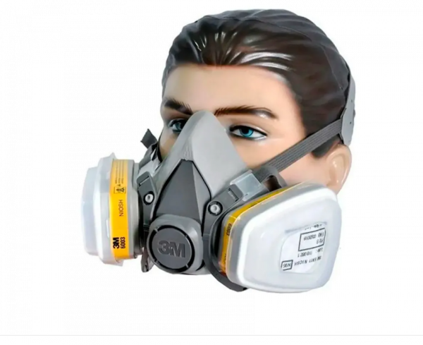 Respirador Reutilizável Semifacial 3M 6200 com Cartucho 6003