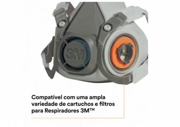 Respirador Semi Facial 3M Modelo 6200