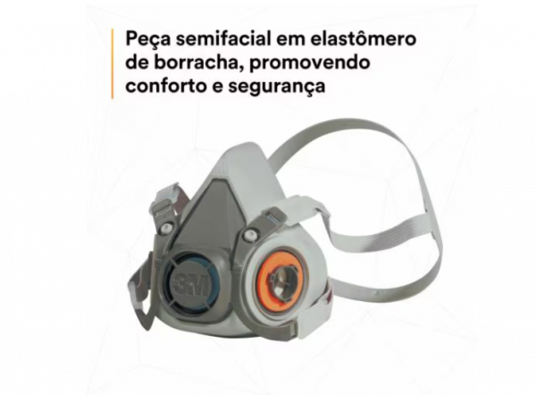 Respirador Semi Facial 3M Modelo 6200