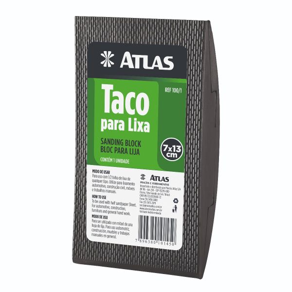 Taco Para Lixa de Borracha (70x130mm)