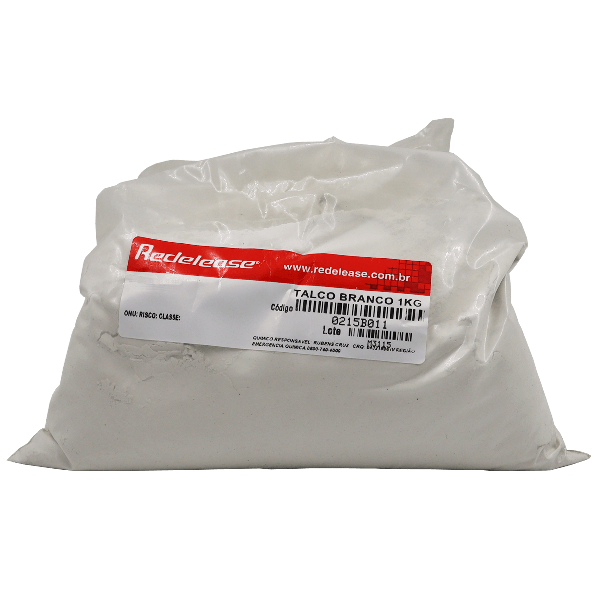 Talco Industrial Branco Carga Mineral (01 Kg)