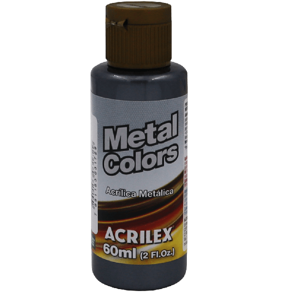 Tinta Acrílica Preto Metálico (60ml)