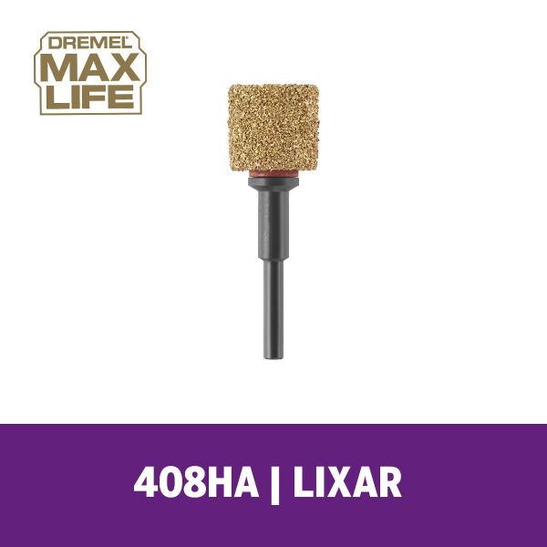 Tubo de lixa Dremel Max Life 12,7mm de grão grosso (Modelo 408HP)