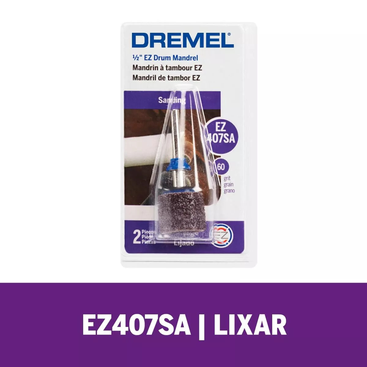 Dremel Haste Para Lixar De 12,7mm (EZ407SA) - Madeira, Fibra de